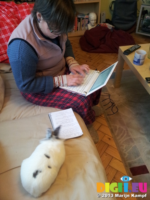 20130118_155135 Cleo helping Jenni work